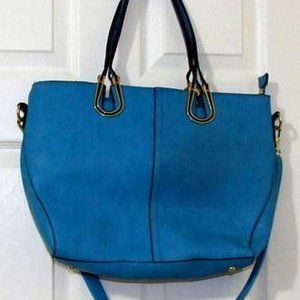 BRAND NEW QUALITY LEATHER PURSE TEAL BLUE DESIGNER unknown